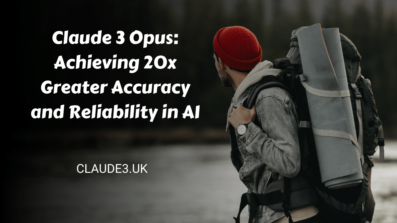 Claude 3 Opus : Achieving 20x Greater Accuracy and Reliability in AI