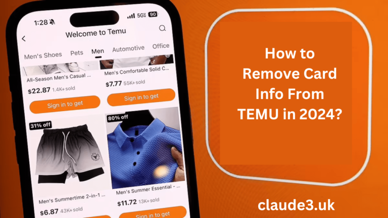 How to Remove Card Info From TEMU in 2024?