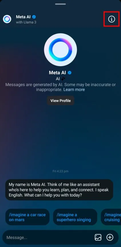 Disable Meta AI